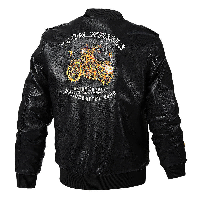 Herren Sportliche Bomberjacke mit hochwertigen Stickereien Nord Taschen