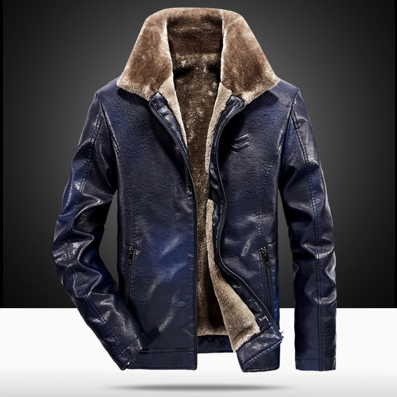 Herren elegante Lederjacke Nord Taschen