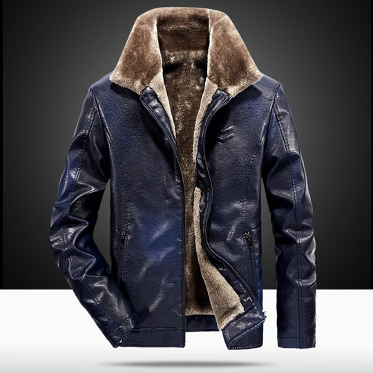 Herren elegante Lederjacke Nord Taschen