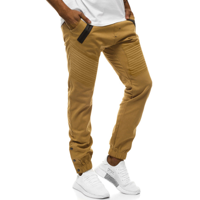Herren Tech-Joggerhose mit gepolsterten Kniepaneelen, elastischem Tunnelzug und Druckknopf-Manschetten Nord Taschen