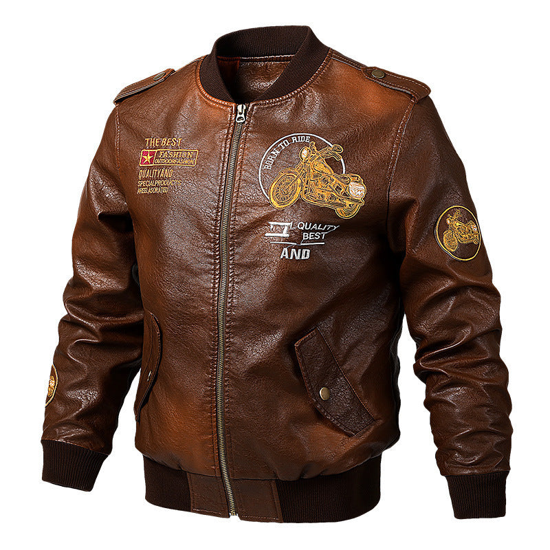 Herren Sportliche Bomberjacke mit hochwertigen Stickereien Nord Taschen