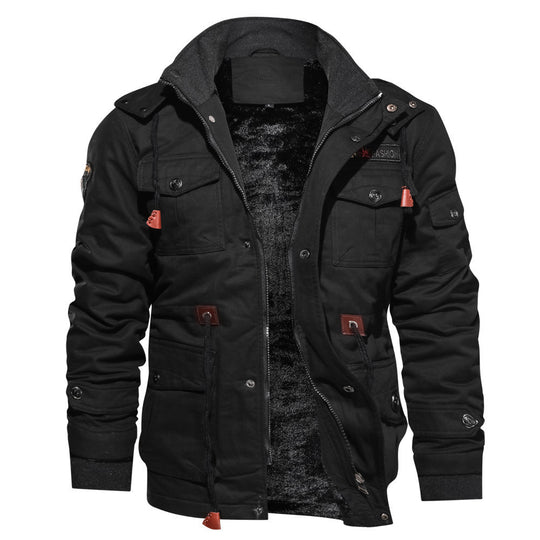 Herren Gefütterte Fieldjacke im Utility-Look mit Teddyfutter und Mehrfachtaschen Nord Taschen
