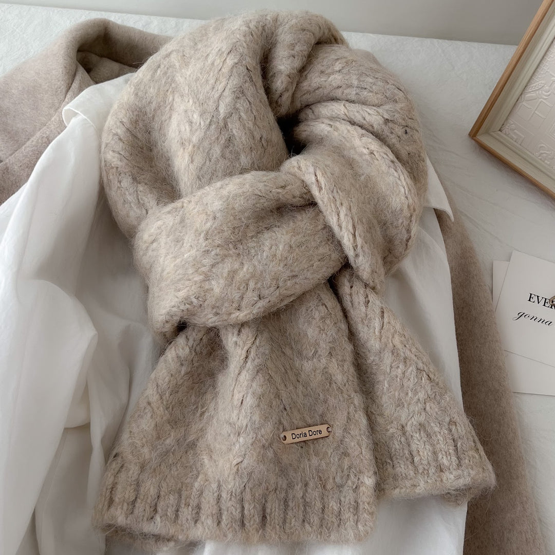 Strickschal aus Alpakawollmischung