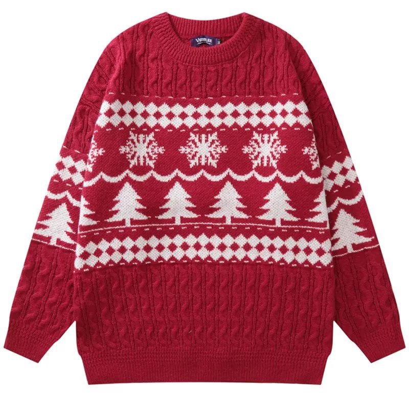 Lockerer Strickpullover im japanischen Stil