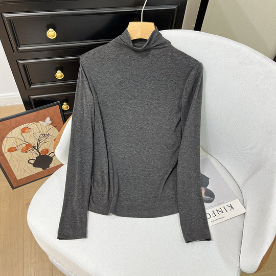 Damen-Rollkragenpullover aus Kaschmir-Mischgewebe