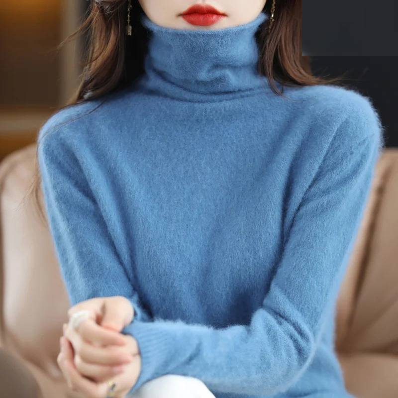 Nord Taschen | Pullover Damen Weicher Rollkragenpullover, Warm & Luxuriöses Design