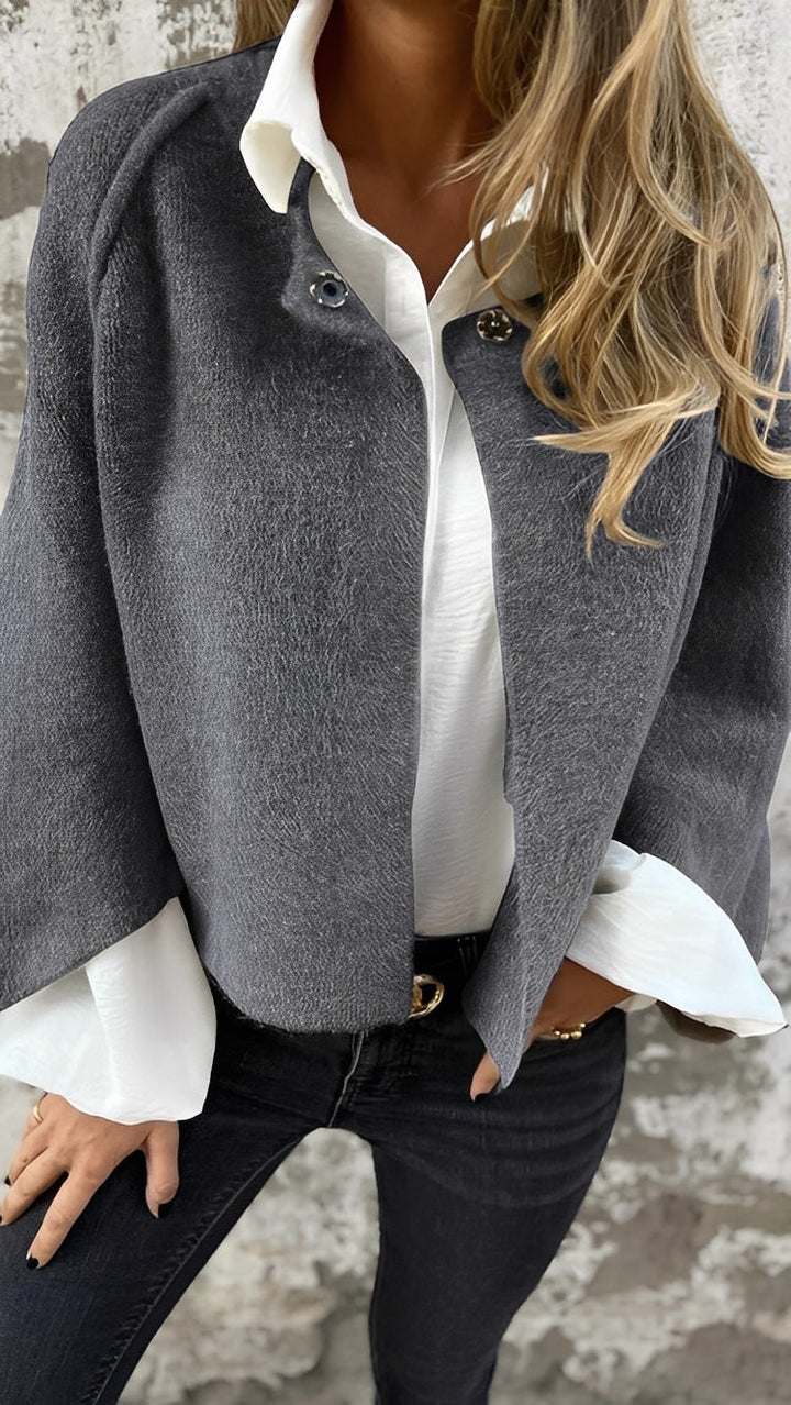 Bequeme, locker geschnittene Damenjacke aus Kaschmir
