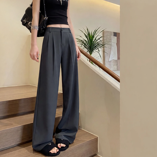 Elegante Cord-Anzughose mit weitem Bein