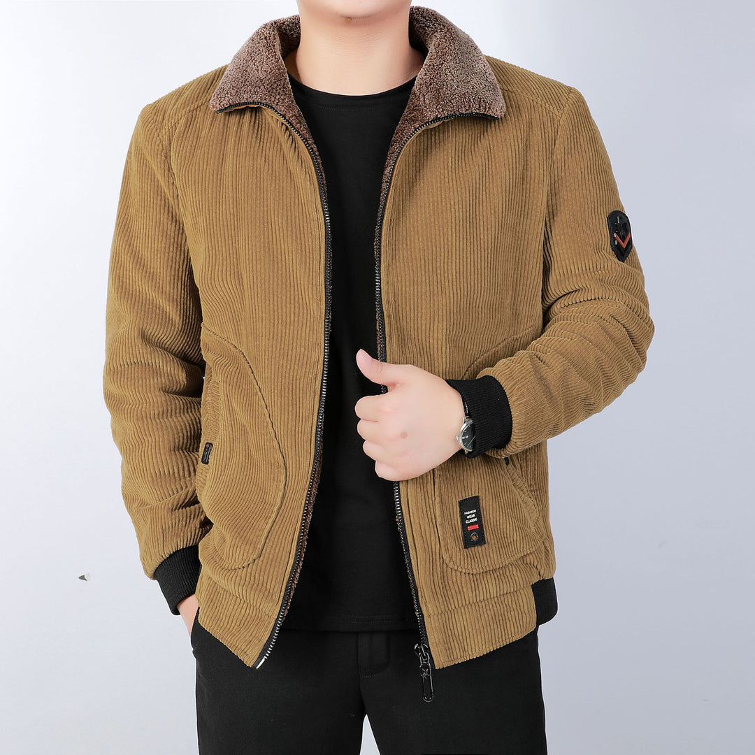 Herren Bequeme und stilvolle Cordjacke Nord Taschen