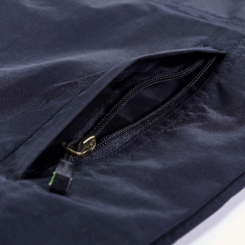 Herren Leichte winddichte Outdoor-Weste mit Stehkragen, Mesh-Futter & Reißverschlusstaschen Nord Taschen