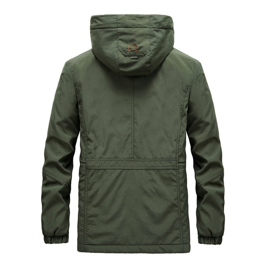 Herren Expedition-Parka mit Teddy-Innenfutter, abnehmbarer Kapuze und Reißverschluss-Brusttasche Nord Taschen