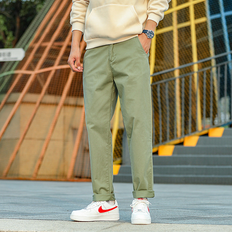 Herren Twill-Hose im Camouflage-Muster mit geradem Schnitt und Gürtelschlaufen Nord Taschen