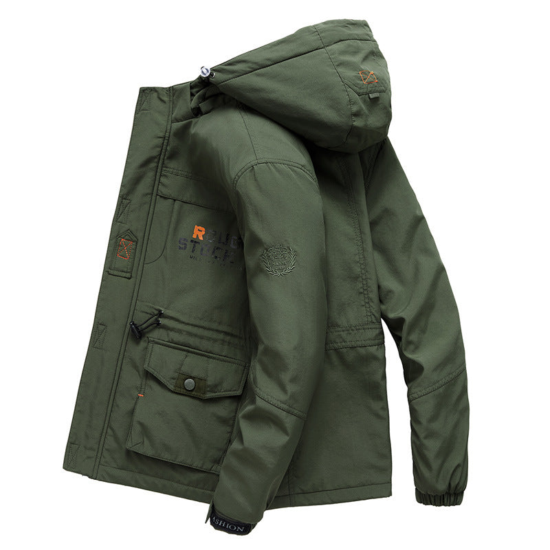 Herren Expedition-Parka mit Teddy-Innenfutter, abnehmbarer Kapuze und Reißverschluss-Brusttasche Nord Taschen