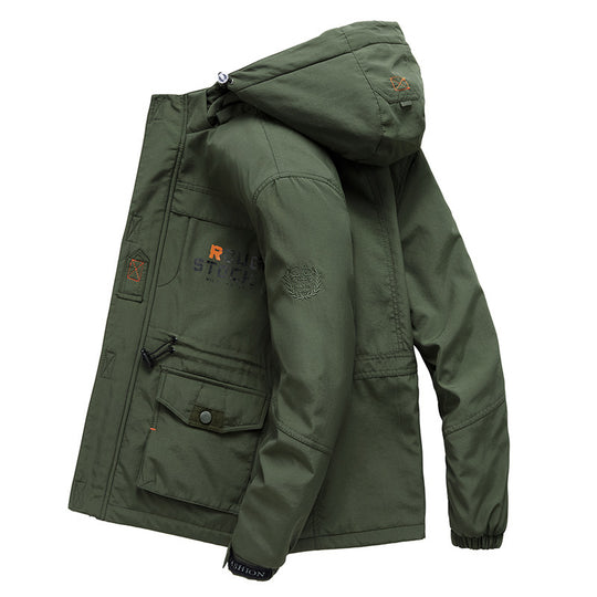 Herren Expedition-Parka mit Teddy-Innenfutter, abnehmbarer Kapuze und Reißverschluss-Brusttasche Nord Taschen