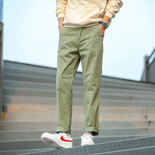 Herren Twill-Hose im Camouflage-Muster mit geradem Schnitt und Gürtelschlaufen Nord Taschen