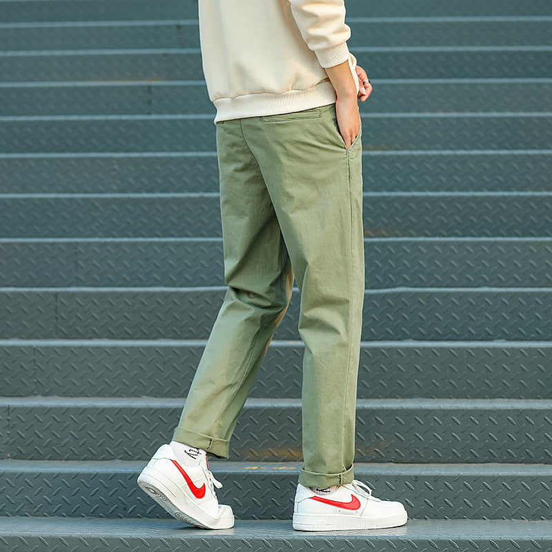 Herren Twill-Hose im Camouflage-Muster mit geradem Schnitt und Gürtelschlaufen Nord Taschen