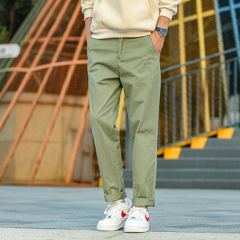 Herren Twill-Hose im Camouflage-Muster mit geradem Schnitt und Gürtelschlaufen Nord Taschen
