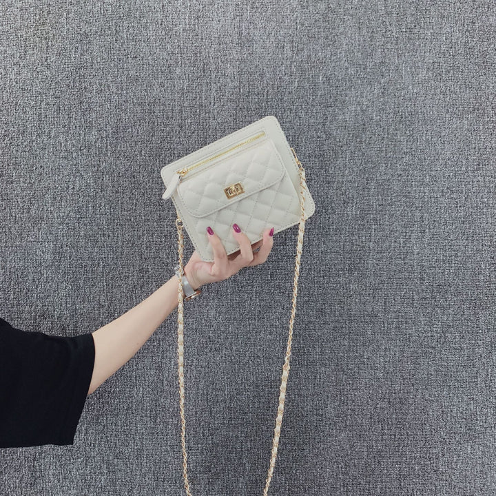 Damen Clutch-Tasche mit eleganter Steppoptik und goldenen Details Nord Taschen
