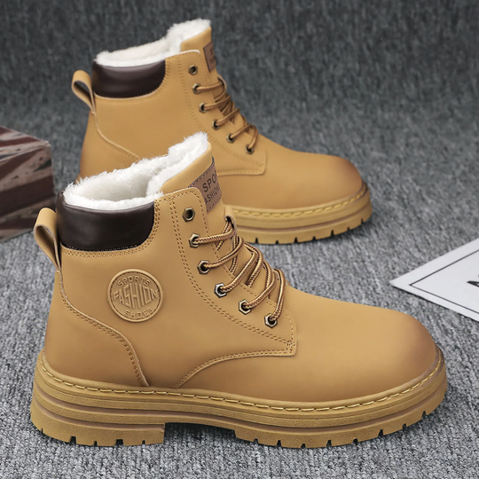 Herren-Arbeitsstiefel, gefüttert, im britischen Stil