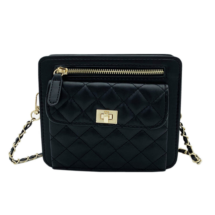 Damen Clutch-Tasche mit eleganter Steppoptik und goldenen Details Nord Taschen
