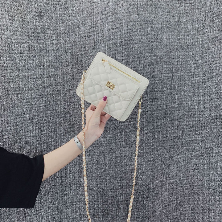 Damen Clutch-Tasche mit eleganter Steppoptik und goldenen Details Nord Taschen