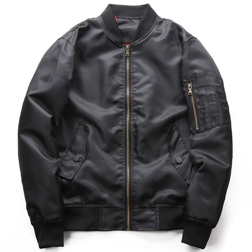 Herren Bomberjacke aus wasserabweisendem Nylon mit Ärmeltasche Nord Taschen