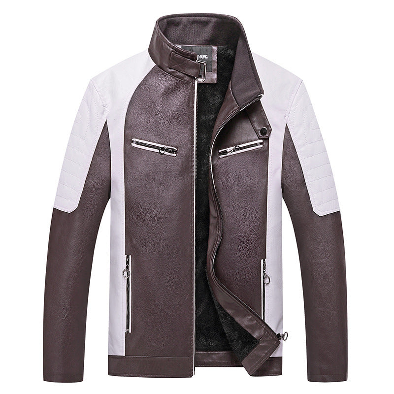 Herren Lederjacke Nord Taschen