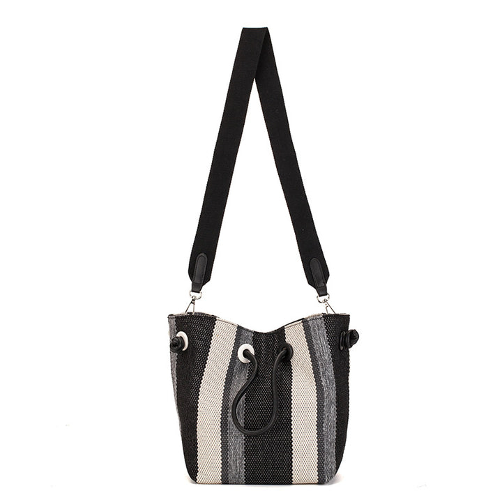 Damen Hobo-Tasche mit praktischem Kordelzug und strukturiertem Gewebe Nord Taschen