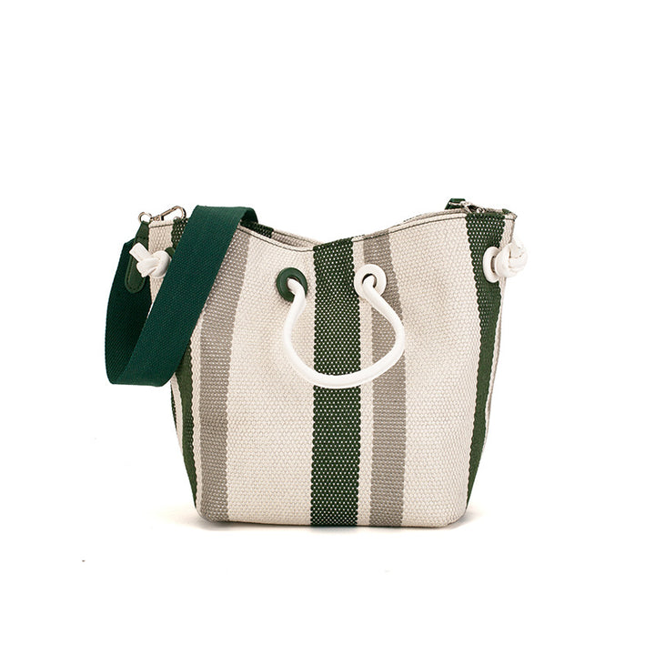 Damen Hobo-Tasche mit praktischem Kordelzug und strukturiertem Gewebe Nord Taschen