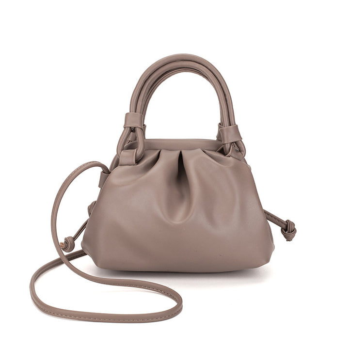 Damen Schultertasche mit elegantem Falten-Design Nord Taschen