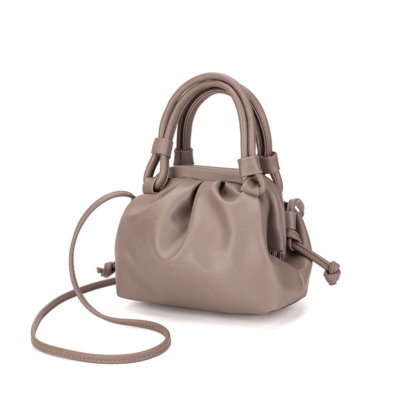 Damen Schultertasche mit elegantem Falten-Design Nord Taschen