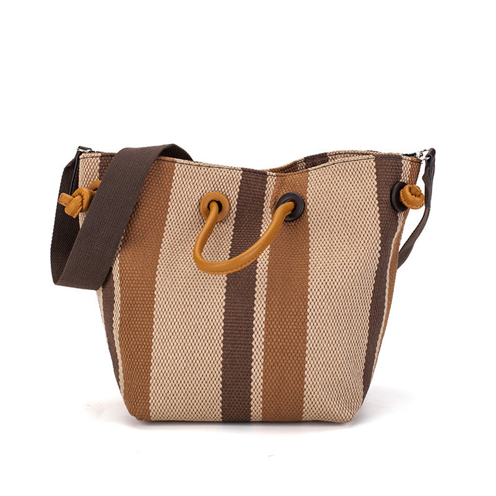 Damen Hobo-Tasche mit praktischem Kordelzug und strukturiertem Gewebe Nord Taschen