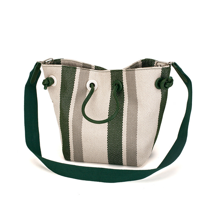 Damen Hobo-Tasche mit praktischem Kordelzug und strukturiertem Gewebe Nord Taschen