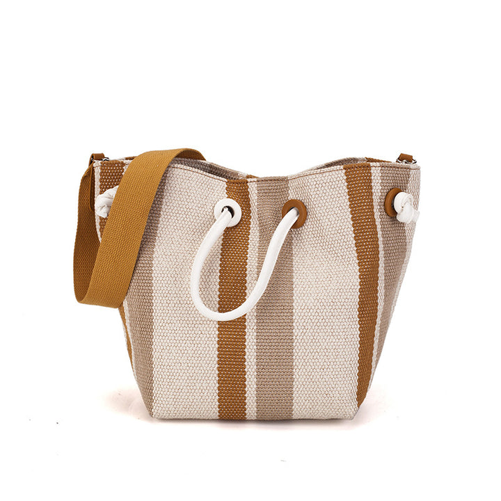 Damen Hobo-Tasche mit praktischem Kordelzug und strukturiertem Gewebe Nord Taschen