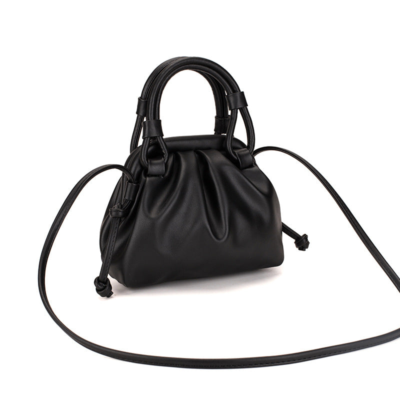 Damen Schultertasche mit elegantem Falten-Design Nord Taschen