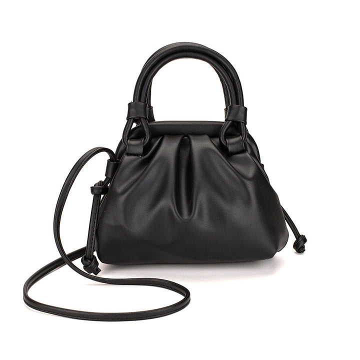 Damen Schultertasche mit elegantem Falten-Design Nord Taschen