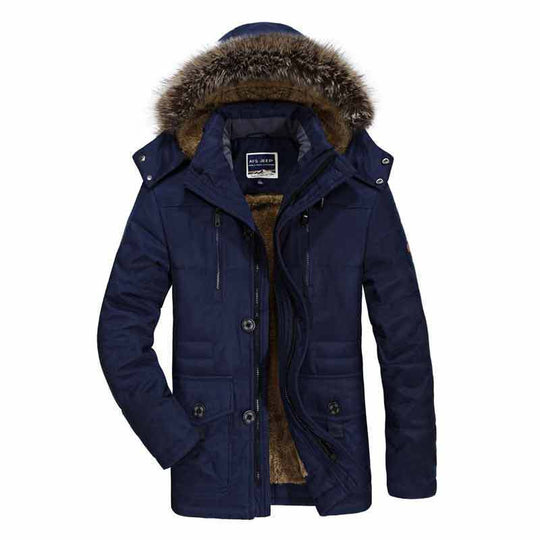 Herren Warm gefütterte Jacke Nord Taschen