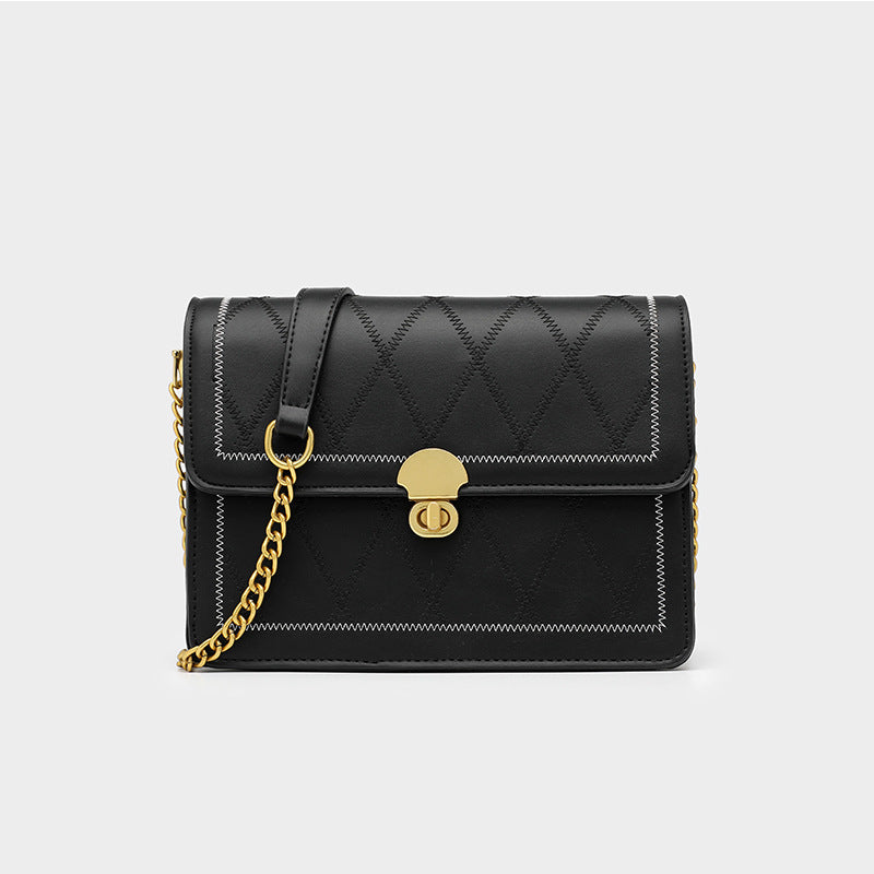 Damen Handtasche mit eleganter Steppung und Kettenakzent Nord Taschen