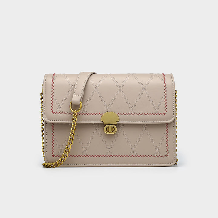 Damen Handtasche mit eleganter Steppung und Kettenakzent Nord Taschen