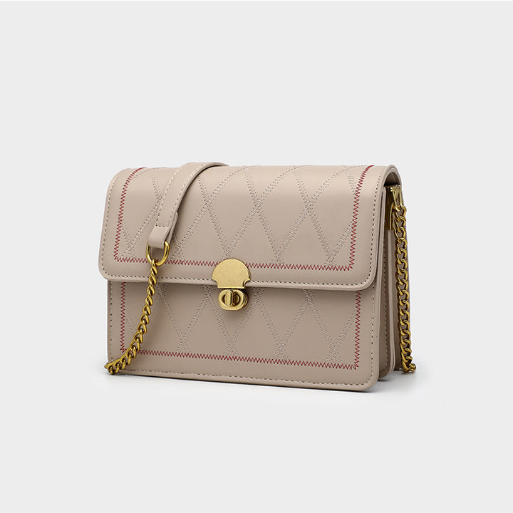 Damen Handtasche mit eleganter Steppung und Kettenakzent Nord Taschen