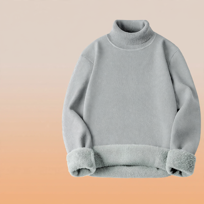 Herren-Rollkragenpullover, gefüttert