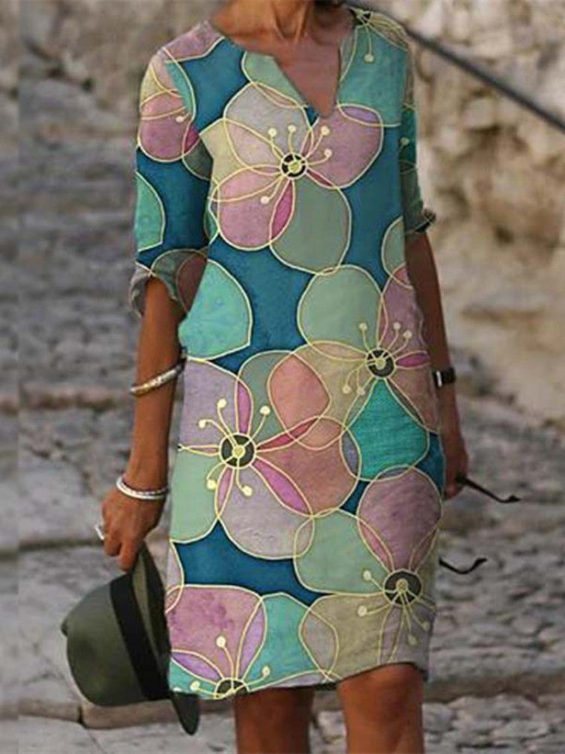 Bezauberndes Kleid mit Blumenmuster