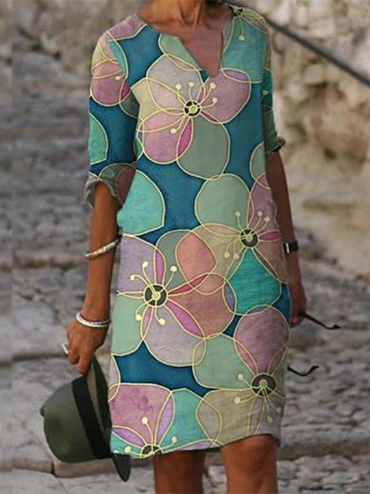 Bezauberndes Kleid mit Blumenmuster
