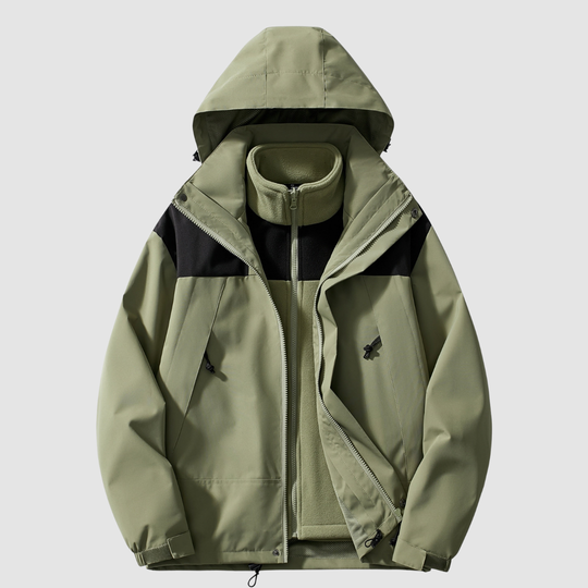 3-in-1 Fleece Winterjacke Komfort | R&B