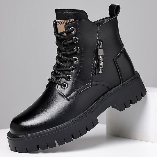 Herren-Stiefeletten, gefüttert, rutschfest, mit Plateau