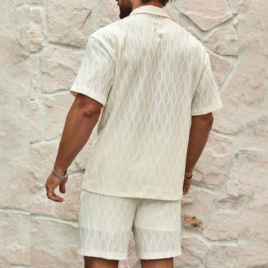 Set Herren Sommer mit Hemd und Shorts - Arvani