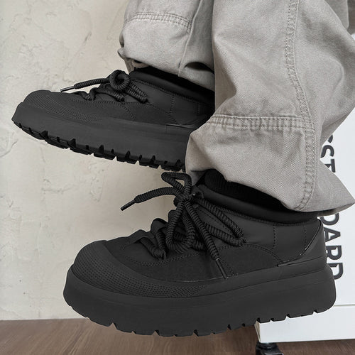 Gefütterte Herren-Kurzstiefel aus Leder