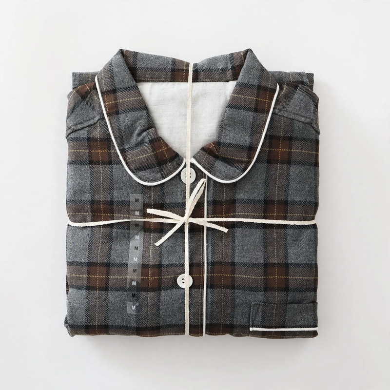 Baumwoll-Flanell-Schlafanzug im japanischen Stil