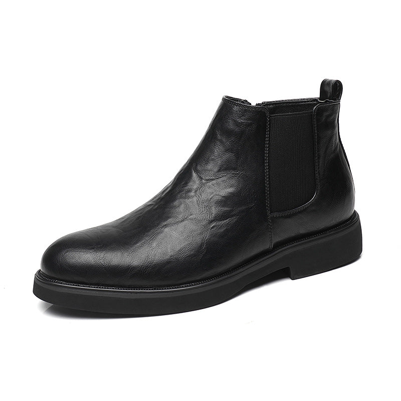 Moderne Herren-Chelsea-Boots mit seitlichem Reißverschluss