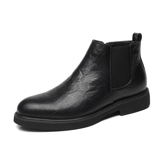Moderne Herren-Chelsea-Boots mit seitlichem Reißverschluss